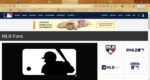 MLBのｈ/ｐに載せられたTACOMのバナー